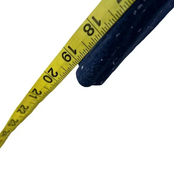 Vintage 90s Blue White Speckled Button Up Blazer Top Small - Picture 7 of 7